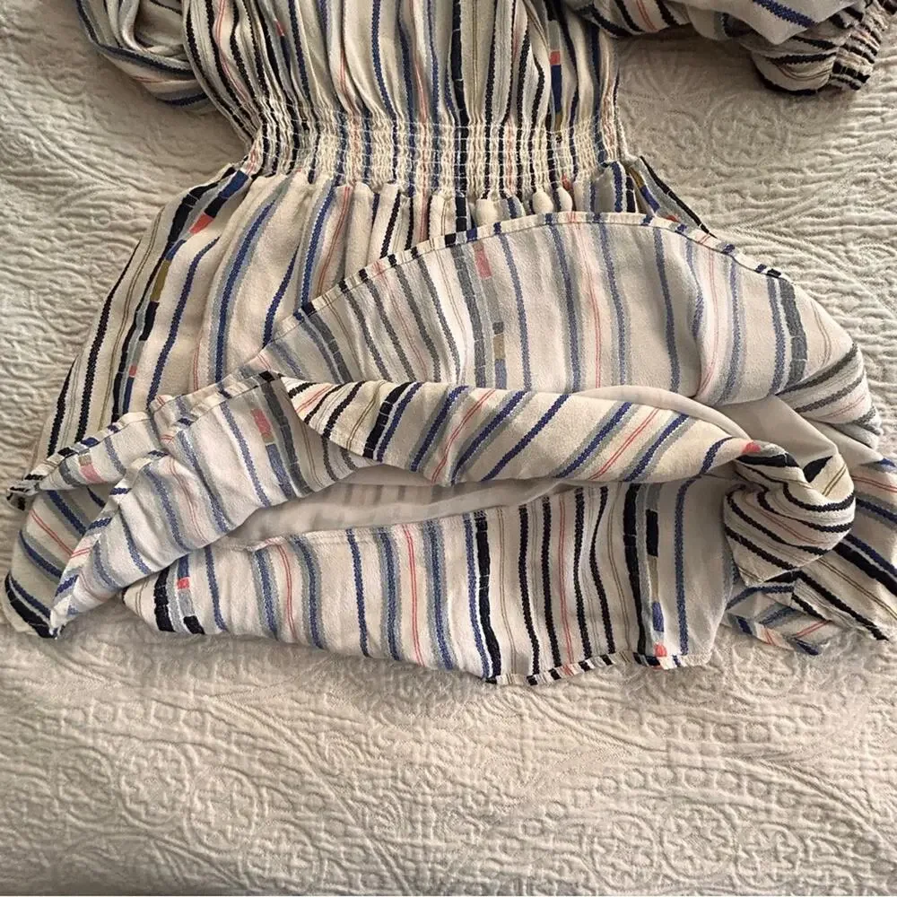 ASTR Striped Off-Shoulder Mini Dress size small
